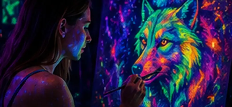 Fluo Art con colori fluorescenti a VRC Roma